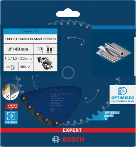 Bosch EXPERT Stainless Steel Cirkelsågklinga 140x1,5/1,2x20mm 30T