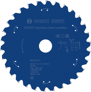 Bosch EXPERT Stainless Steel Cirkelsågklinga 140x1,5/1,2x20mm 30T