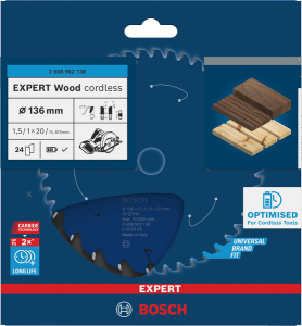 Bosch EXPERT Wood Cirkelsågklinga 136x1,5/1x20mm 24T