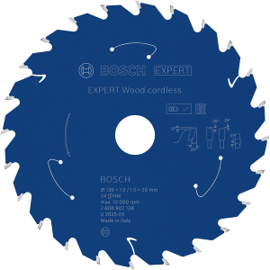 Bosch EXPERT Wood Cirkelsågklinga 136x1,5/1x20mm 24T