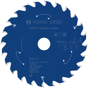 Bosch EXPERT Wood Cirkelsågklinga 140x1,8/1,3x20mm 24T