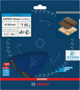Bosch EXPERT Wood Cirkelsågklinga 165x1,5/1x20mm 12T