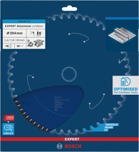 Bosch EXPERT Aluminium Sågklinga 254x2,4/1,8x30mm 78T