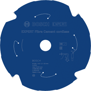 Bosch EXPERT Fibre Cement Cirkelsågklinga 165x1,8/1,2x20mm 4T