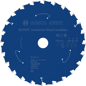 Bosch EXPERT Construct Wood Cirkelsågklinga 165x1,6/1x20mm 24T