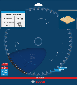 Bosch EXPERT Laminate Sågklinga 254x2,5/1,8x30mm 84T