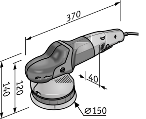 FLEX XFE7 Polermaskin 710W