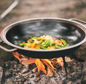 Muurikka Wok Varmvalsat Stål 43cm Med Ben