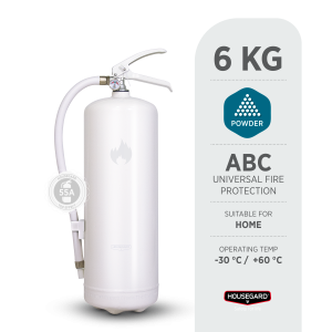 Housegard Pulversläckare 6kg Vit PE6HR-A