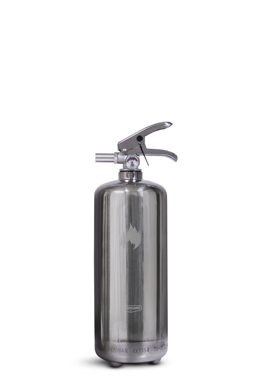 Housegard Pulversläckare 2kg Steel PE2HR-B