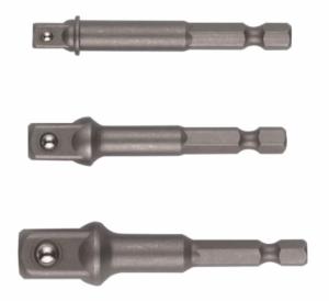 HiKOKI Hylsadapterset HEX 1/4" till 1/4", 1/2", 3/8" Fyrkant 3-delar