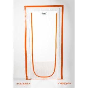 TEBO Cover Dammdörr Blixtlås "U" Plast 215x120cm