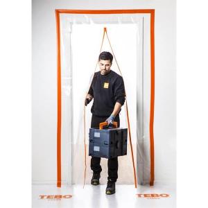 TEBO Cover Dammdörr Blixtlås "I" Plast 220x120cm