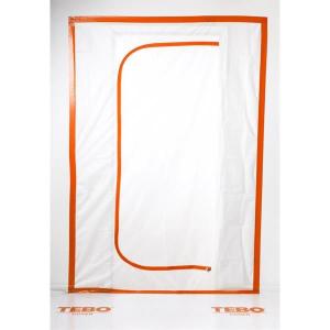 TEBO Cover Dammdörr Blixtlås "C" Andningsbar Nonwoven 220x150cm