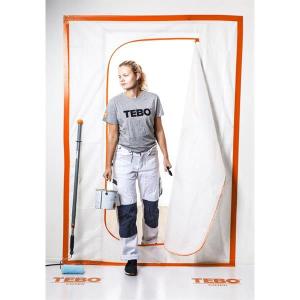 TEBO Cover Dammdörr Blixtlås "C" Andningsbar Nonwoven 220x150cm