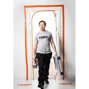 TEBO Cover Dammdörr Blixtlås "L" Plast 215x120cm