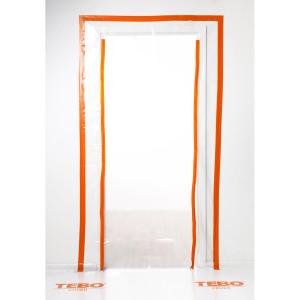 TEBO Cover Dammdörr Blixtlås "2 x I" Plast 215x120cm