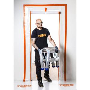 TEBO Cover Dammdörr Blixtlås "2 x I" Plast 215x120cm