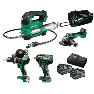 HiKOKI AL18D4P Verktygspaket Lantbruk (2x5,0Ah)