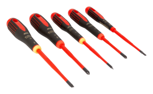 Bahco BE-9881SL Skruvmejselsats Ergo 5 delar 1000V
