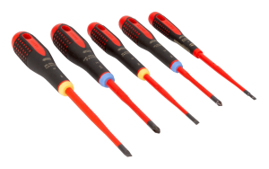 Bahco BE-9882SL Skruvmejselsats Ergo 5 delar 1000V