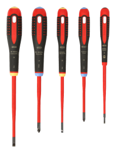 Bahco BE-9882SL Skruvmejselsats Ergo 5 delar 1000V