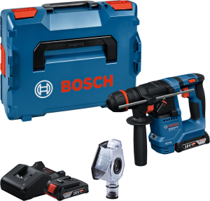Bosch GBH 18V-18 X Borrhammare 18V m. Dammutsug (2x2,0Ah)