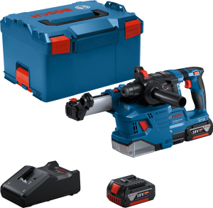 Bosch GBH 18V-22 Borrhammare 18V m. Dammutsug (2x4,0Ah)