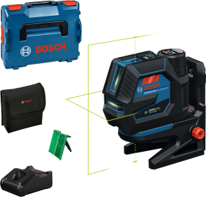 Bosch GCL 12V-50-22 CG Krysslaser m. Lodpunkter Grön 12V (1x2,0Ah)