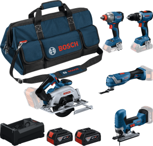 Bosch (GSR/GDX/GOP/GKS/GST) Verktygspaket 18V (2x5,0Ah)