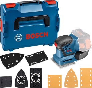 Bosch GSS 18V-10 Planslip 18V L-BOXX Inkl Tillbehörssats