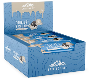 Latitude 65 Proteinbar Cookies & Cream 12x45g