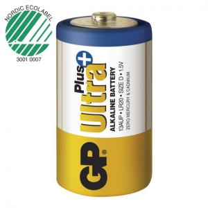 GP Batteries Ultra Plus Alkaline D-Batteri 2-pack