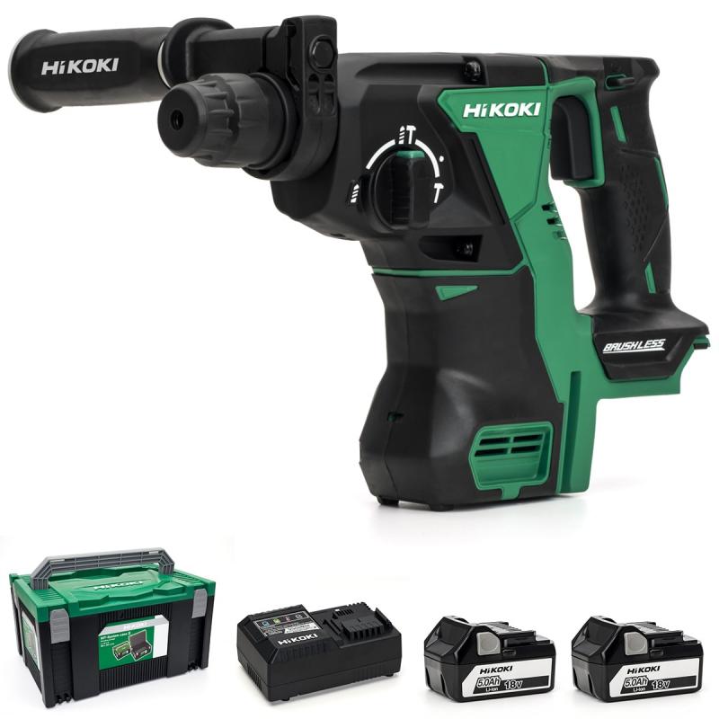 HiKOKI DH18DBL Kombihammare 18V (2x5,0Ah)