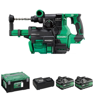 HiKOKI DH3628DA Kombihammare 36V (2x2,5Ah) Inkl Dammutsug