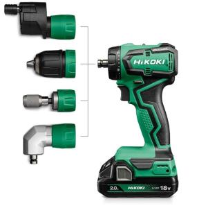 HiKOKI DS18DDQ Borrskruvdragare 18V (2x2,0Ah) Inkl 31 delars bitssats