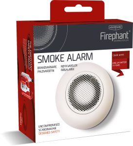 Housegard Firephant Brandvarnare Vit