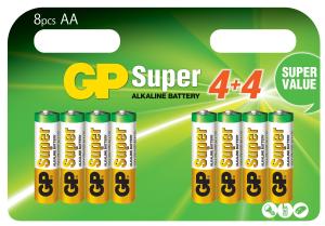 GP Batteries Super Alkaline AA-Batteri 8-pack