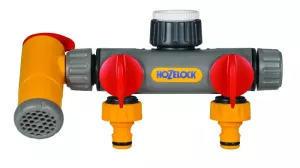 Hozelock Krankoppling Utomhus 3-vägs Flowmax