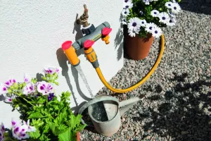 Hozelock Krankoppling Utomhus 3-vägs Flowmax