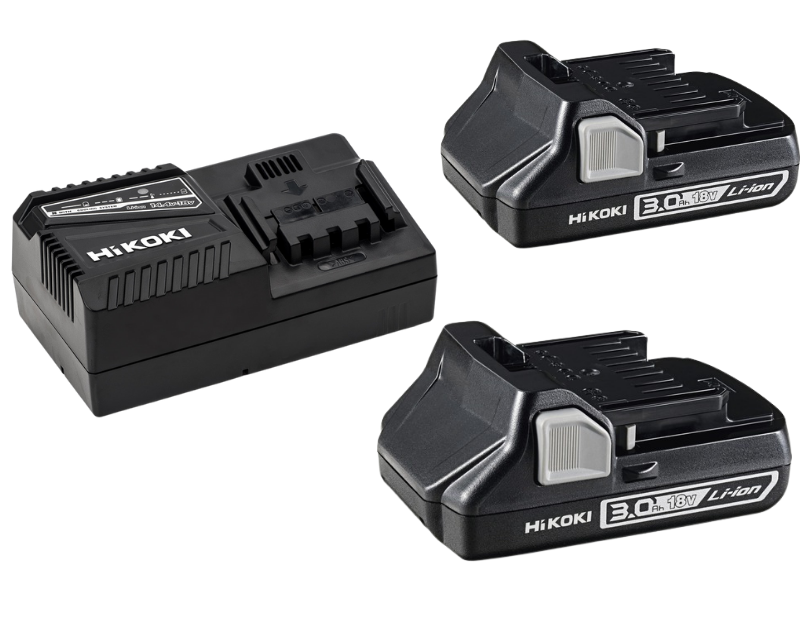 HiKOKI Laddpaket 18V Compact (2x3,0Ah)