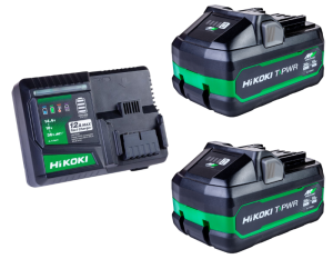 HiKOKI Laddpaket 36V/18V Multivolt BSL3640MVT (2x4,0Ah/8,0Ah)