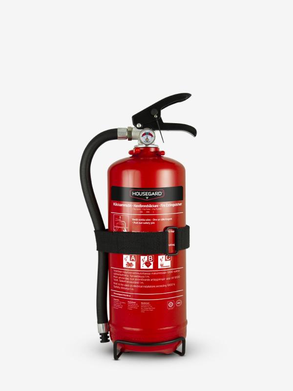Housegard 2 kg Pulversläckare Röd PE2TGH