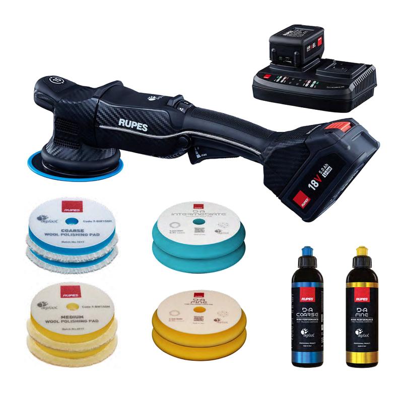 Rupes HLR15/BAS Polermaskin 18V (2x5,0Ah)