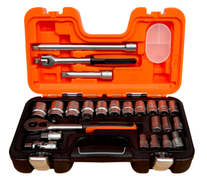 Bahco S240 Hylsnyckelsats 1/2" 24 delar