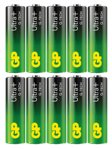 GP Batteries Ultra Plus Alkaline AA G-TECH 10-pack