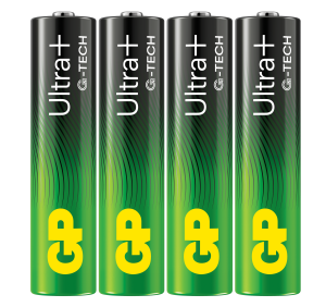 GP Batteries Ultra Plus Alkaline AAA G-TECH 4-pack