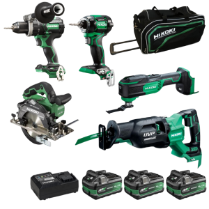 HiKOKI Verktygspaket 36V (3x5,0Ah)