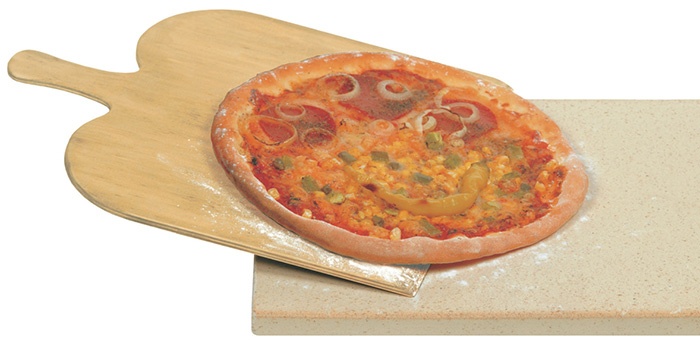 Pizzaset&Brödbak "Stenugn" i äkta natursten - Pizzasten + Bröd-/Pizzaspade