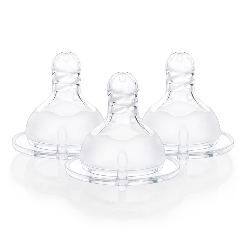 Spiral Texture Bottle Nipples 3-Pack